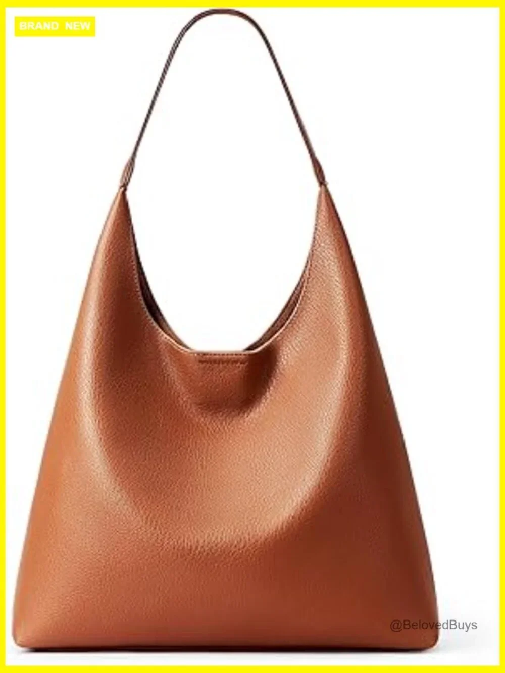 Slouchy Hobo Bag Vegan Leather Tote Shoulder Casual Travel Purse